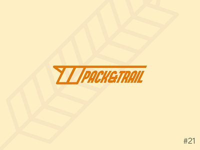 21/50 Daily Logo Challenge | Granola Bar - Pack & Trail affinity brand branding dailylogochallange design geometric icon logo orange vector