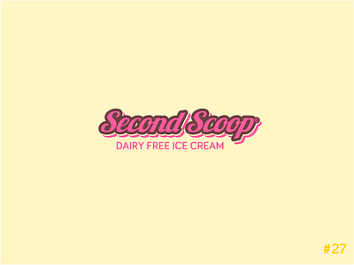 27/50 Daily Logo Challenge | Ice Cream - Second Scoop
