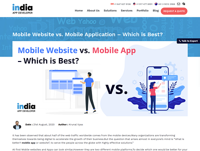 Mobile Website vs. Mobile App (Application) – Which is Best? app developer doha app development app development company app development company in doha app development company in doha