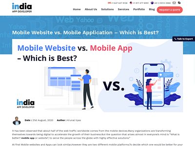 Mobile Website vs. Mobile App (Application) – Which is Best?