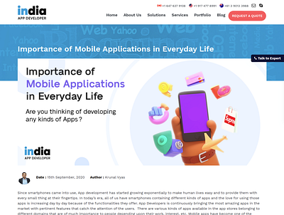 Importance of Mobile Applications in Everyday Life