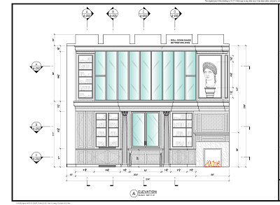 Feature Wall design millwork design shop drawings