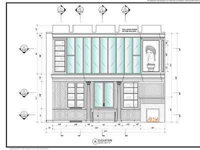 Feature Wall design millwork design shop drawings
