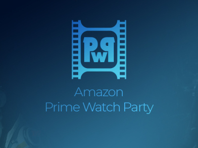 Amazon Prime Watch Party 3d amazon prime watch party branding graphic design logo ui