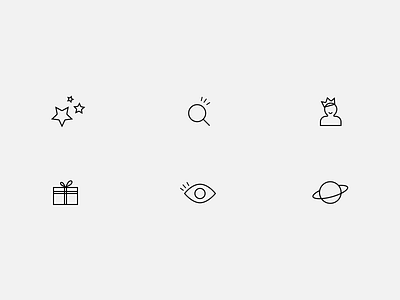 Outline icons design icon outline ui