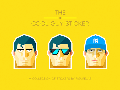 The Cool Guy Sticker cool illustration man sticker