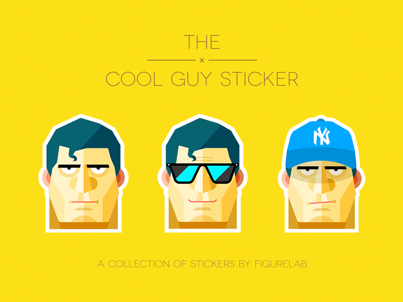 The Cool Guy Sticker by Forrest Yuan on Dribbble