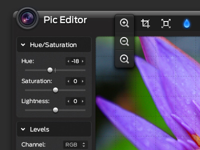 Pic Editor Ui design interface photo ui user