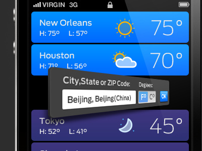 Weather On Iphone app icon ios iphone ui weather