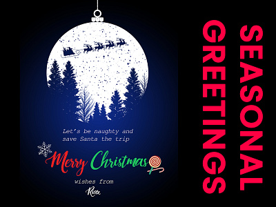 Seasonal Greetings brushes christmas flat gradient greeting illustration minimal photoshop typography vector