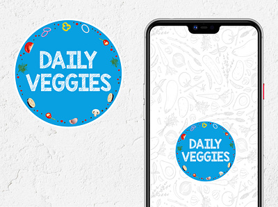 Daily Veggies illustrator logo logo design mobile app photoshop ui vector