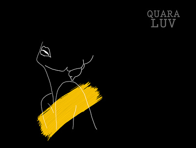 QuaraLuv Art 2 art black design girl hot minimal photoshop silence vector yellow