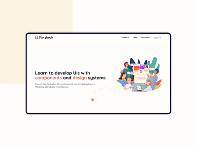 Website Redesign for Storybook design hero banner hero section minimal ui uiux design web webdesign website design webui