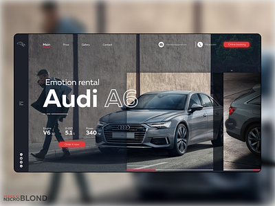 Audi A6 demo page a6 audi design site web