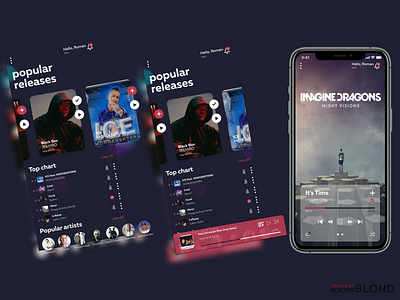 Music App design music app ui