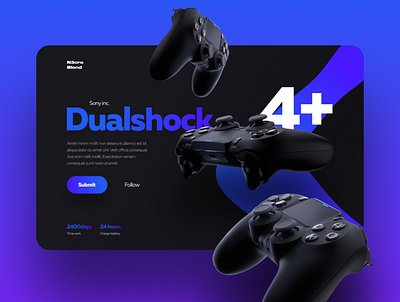 Dualshock concept concept design ui web yudaev.school