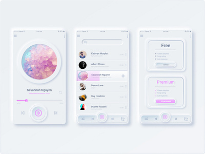 Neumorphic Music Player