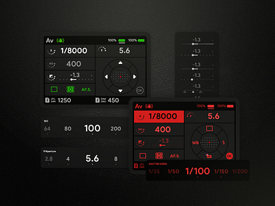 UI for Pentax camera