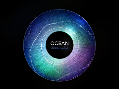 Ocean 3d art color illustration