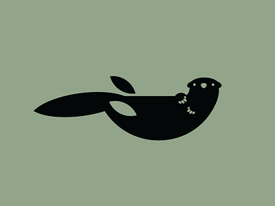 Морской бобр (Sea otter) animal branding design illustration logo logo design water