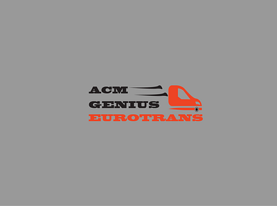 ACM Genius Eurotrans Logo Design branding design flat graphic design illustrator logo logo design logodesign minimal modern logo transport logo vector