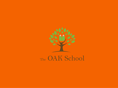 Oak School Logo branding design illustrator logo logo design logodesign logos minimalist logo modern logo oak logo school logo vector visual identity