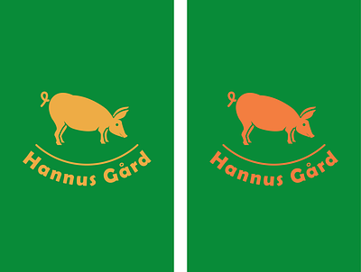 Pig Farm Logo Design: Hannus Gard branding design logo logo design logodesign modern logo vector