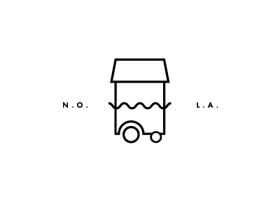 Traditional Vietnamese cart logo nola