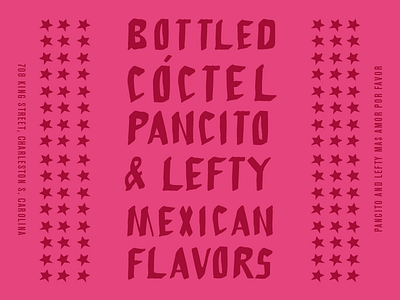 Bottled Cóctels bottle packaging brand development custom type restaurant branding