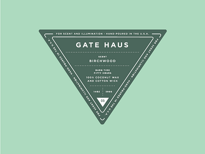 Haus Candle Label packaging