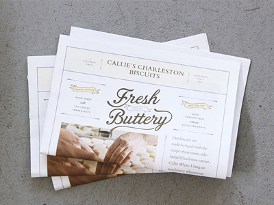 No. 7: Fresh from the Buttery brand development catalog newsprint print magazine