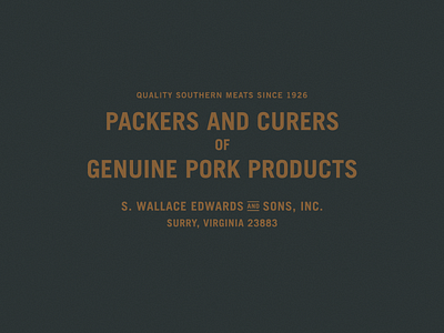 Packers and Curers brand development heritage brand identity packaging typography