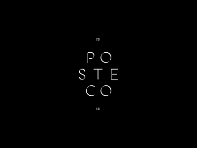 Poste & Co. Type Exploration brand development lettering typography