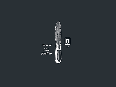 Finest Quality brand development logo oyster oyster knife