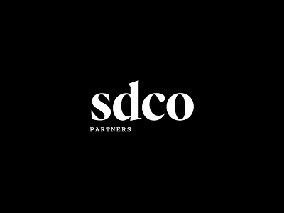 SDCO Partners brand development design identity