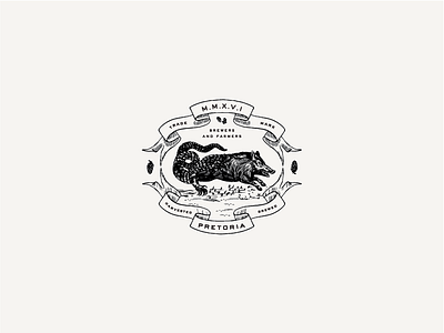 Pretoria Boragator beer brewery fictitious animal identity logo submark