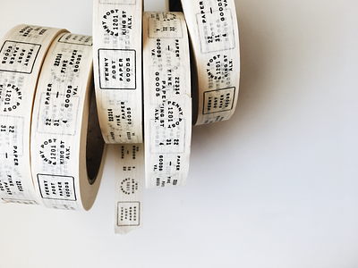 Masking Tap brand development paper company postage tape typography