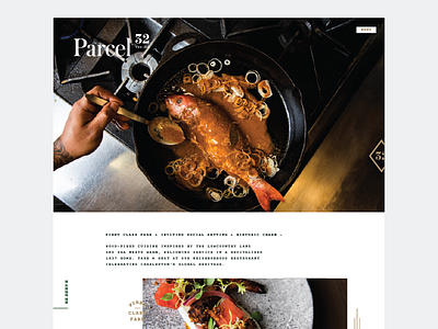 Parcel 32 Web Design branding restaurant ux website design website development