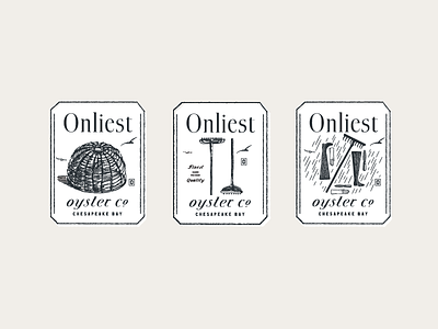 Oyster Tags boots brand development oysters print identity