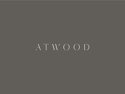 ATWOOD brand development custom type typography