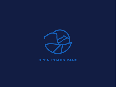 Open Roads Vans brand development el capitan explore logo mountains roads