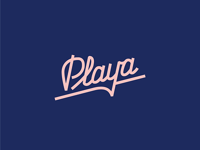 Playa custom tacos type typography