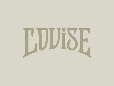 Louise Support Graphics 03 brand development branding cbd charleston design identity logo logo design logotype louise mark sdco type typography