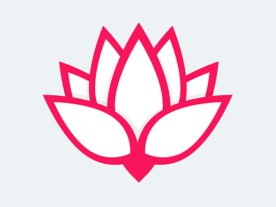 lotus flat flower glyph icon lotus