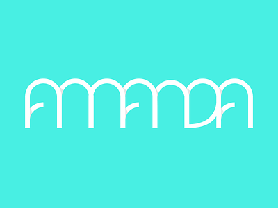 amanda amanda bold logo name typography