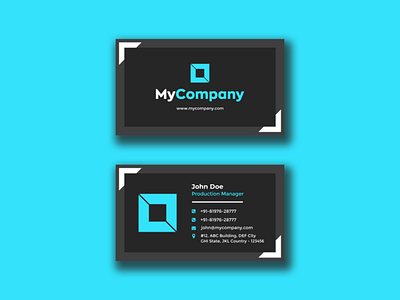 Minimally Designed Two-Sided Business Card branding business card business card design business cards businesscard design graphic design minimal