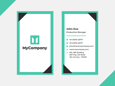 A Minimal Vertical Business Card that will make you Standout