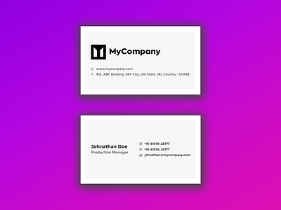 Minimally designed Business Card using only grayscale colors. branding business card business card design businesscard design graphic design minimal