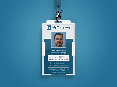 Customized ID Card Design for your Company branding design graphic design