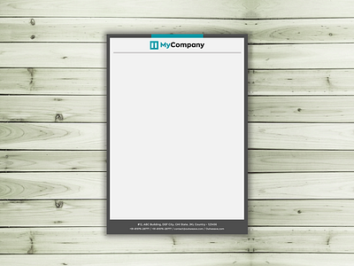 Simple Letterhead Design for your Official Communication branding design graphic design minimal